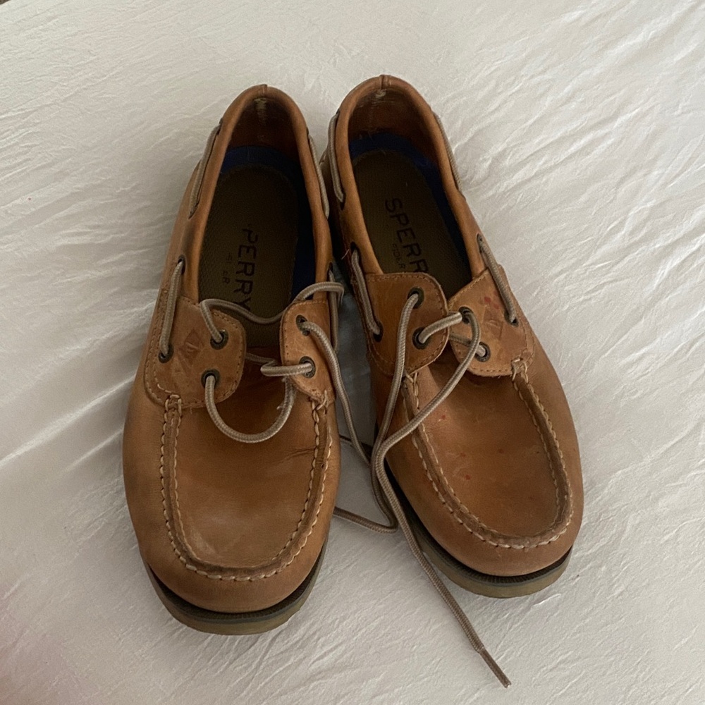 Sperry Men's Brown Leather Boat Shoes